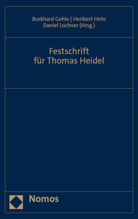 Festschrift für Thomas Heidel